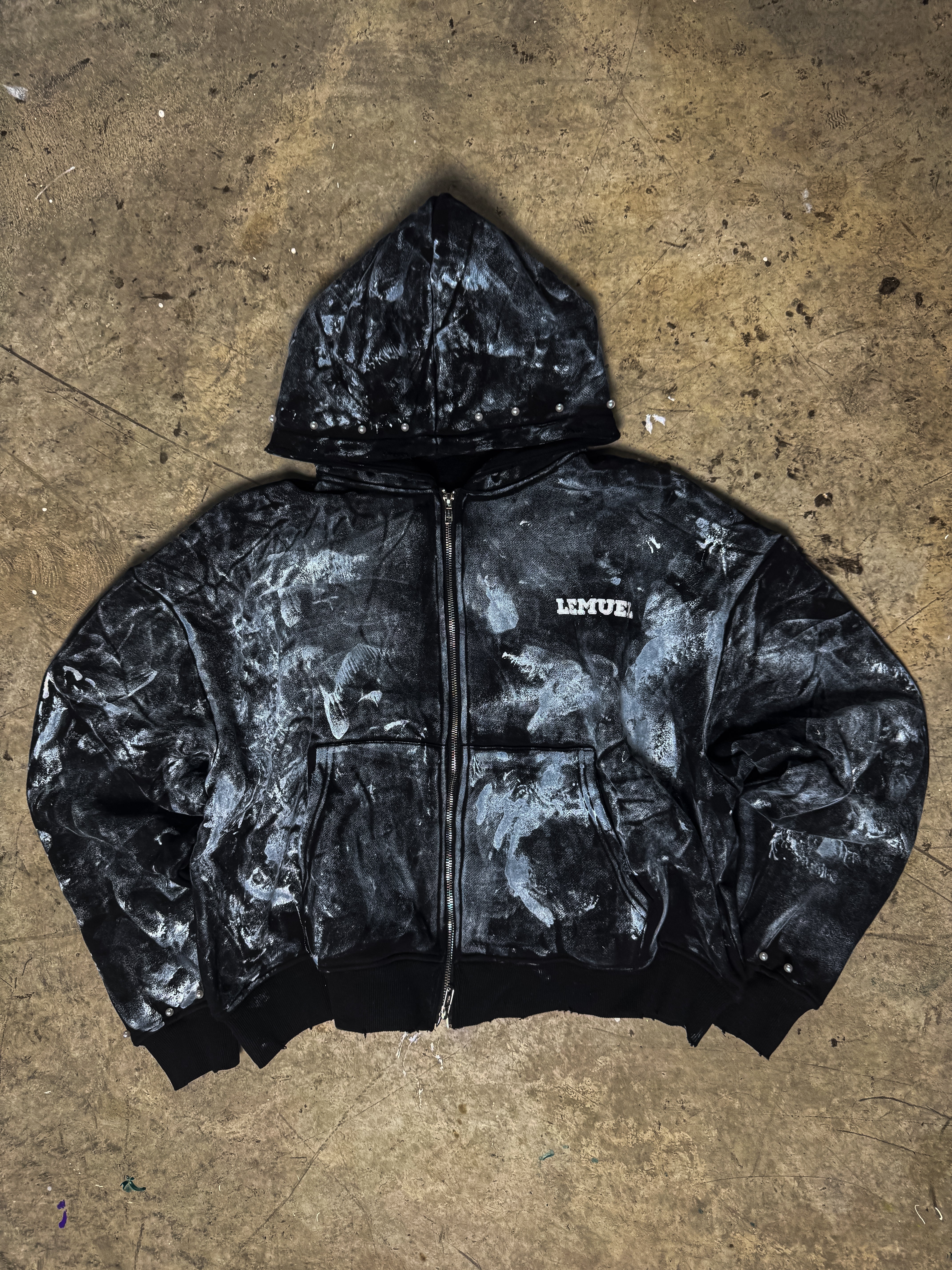 WAX LEMUEL HOODIE (BLACK)