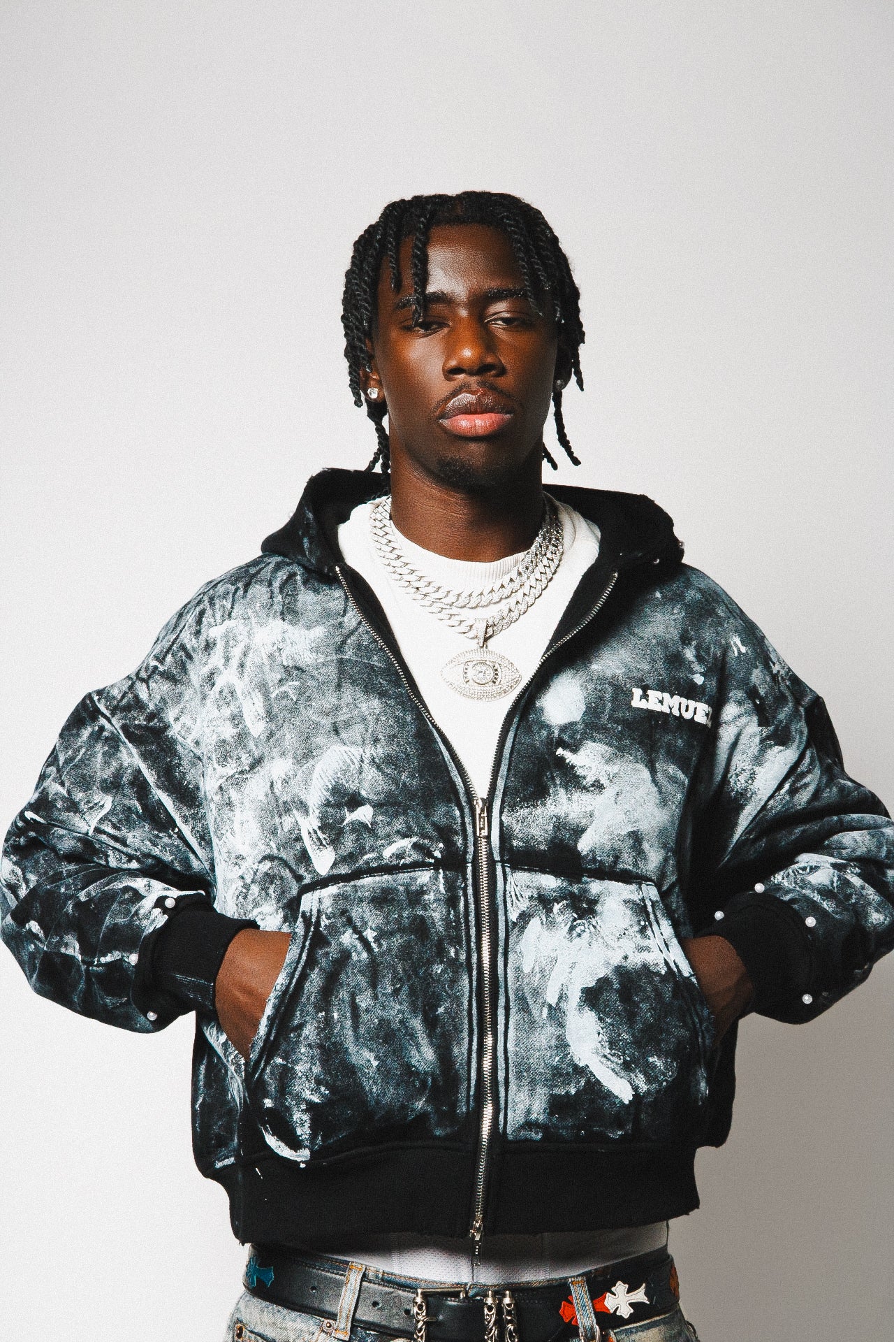 WAX LEMUEL HOODIE (BLACK)