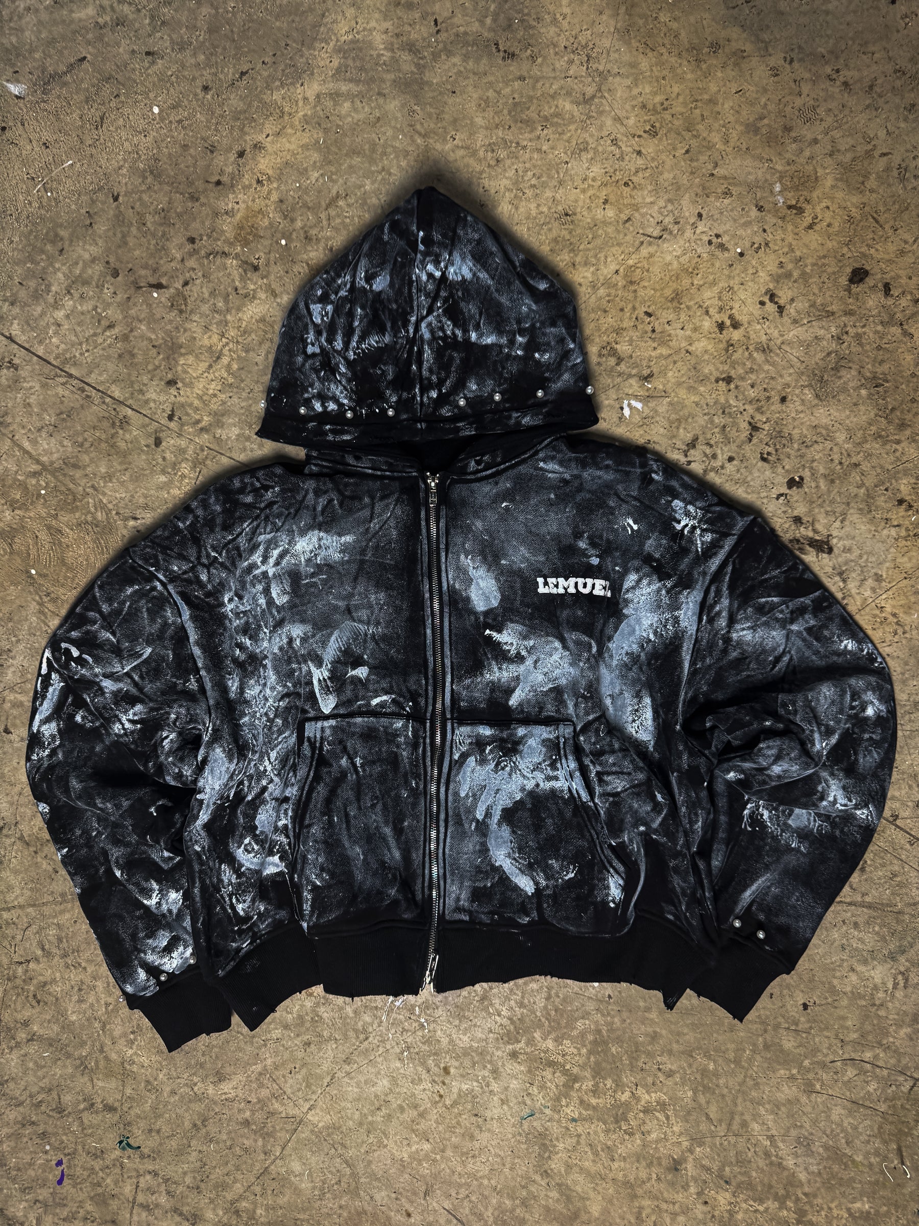 WAX LEMUEL HOODIE (BLACK)
