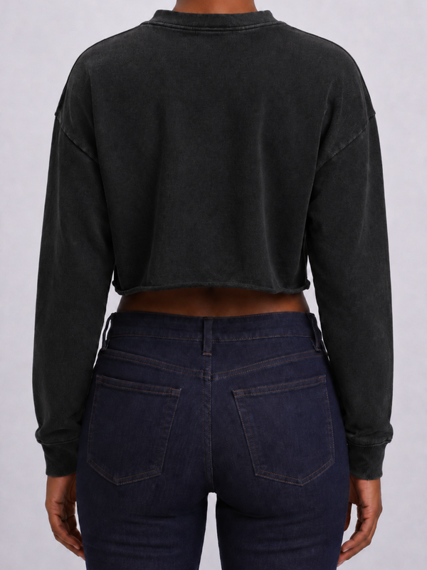 Jeunesse Perdue Crop Sweater (Black)