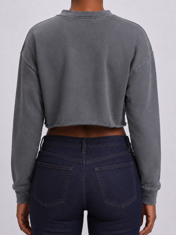 Jeunesse Perdue Crop Sweater (Gray)